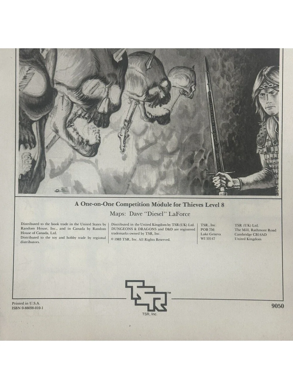 B-121 1983 TSR ADVANCED D&D ADVENTURE MODULE THE GEM AND THE STAFF